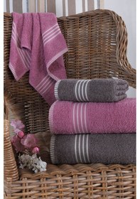 Resim 4 Lü Kadın Erkek Banyo Havlusu Takımı Oscar 001 