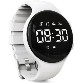 Resim Oldfriend Gençler İçin Beyaz Led Dijital Pedometre Fitness Bilek Saati Diğer 