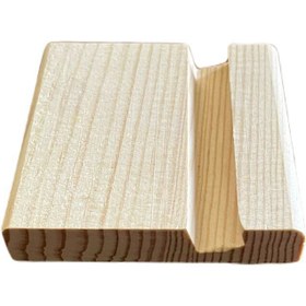 Resim Genel Markalar Tüm Modellere Uyumlu Masa Üstü Ahşap Telefon Standı, Tutacağı( Ahşap Telefon Tutucu) Akrobat Gri 1 Y 