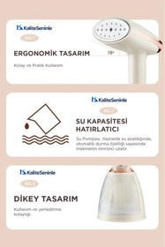 Resim Genel Markalar K-03 Buharlı Kırışık Giderici Taşınabilir Seyahat Boy Dikey Ütü Yeni Nesil Teknoloji 