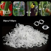 Resim 30/150 adet Domates Klipsi, Plastik Sarmal Klipsler, Bitki Destek Klipsleri, Üzüm Asma Domates Asma Sebze Bitkileri Bahçe Destek Klipsleri Dik Durmak İçin Bitkileri Daha Sağlıklı Hale Getirir 