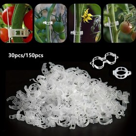 Resim 30/150 adet Domates Klipsi, Plastik Sarmal Klipsler, Bitki Destek Klipsleri, Üzüm Asma Domates Asma Sebze Bitkileri Bahçe Destek Klipsleri Dik Durmak İçin Bitkileri Daha Sağlıklı Hale Getirir 