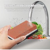 Resim Xindoker "çift Taraflı Taşlama Taşı - 3000 Kırmızı & 8000 Beyaz, Kaymaz Tabanlı Pratik Bıçak Bileme Seti" 