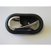 Resim TŞT 2009 - 2012 Renault Clıo Grand Tour - Ön Kapı Iç Açma Kolu Sol Siyah Elceği Nikelajlı Oem No: 826730336R 