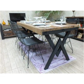 Resim NT Concept Ntconcept Masif Ağaç Yemek Masası - 85cm-125cm Masa 