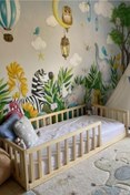 Resim Loolpi Home Montessori Bebek Ve Çocuk Karyolası Doğal Ahşap Yatak 