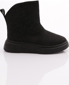 Resim Dgn 021 Kadin Yani Desenli Bot 021-2532-R1680 Siyah 