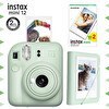 Resim Fujifilm Instax Mini 12 Mavi Fotoğraf Makinesi - 20'li Film Ve Mini Albüm Seti 