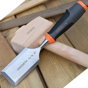 Resim GREBSTK 2" x 1/2" Damla Dövme CR-V Çelik Keski Ergonomik Saplı - Ağaç İşleri ve Mücevher Yapımı İçin İdeal 