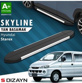 Resim S-dizayn Hyundai H-1 Starex Skyline Aluminyum Yan Basamak 193 Cm 1998-2007 A+ Kalite 