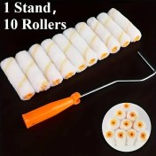 Resim Gateesat Sarı 1 Adet Boya Rulosu Seti: 10 Uzayan Rulo, 4 İnç Yıkanabilir Duvar Ve Tavan Fırçası 