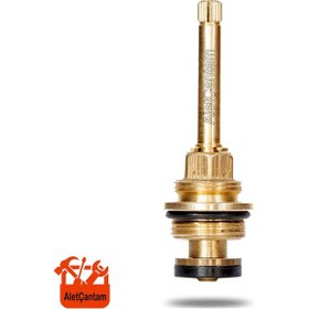 Resim Aletçantam Ankastre Salmastra Geniş Tip 3/4 Stop Valf 9.5 CM Altın 