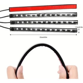 Resim Araç İçi LED Atmosfer Aydınlatması (Kumandalı) 