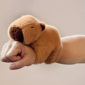 Resim 1 Adet 20cm Kapibara Kemirgen Peluş Oyuncak, Perde Tutucu Halka, Çok Fonksiyonlu Kapibara Peluş 