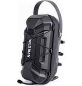 Resim Wıld Man Gd6x Plus 3l Elektrikli Scooter Hızlı Bırakma Gidon Çantası Sert Kabuk Su Geçirmez Çanta Siyah 