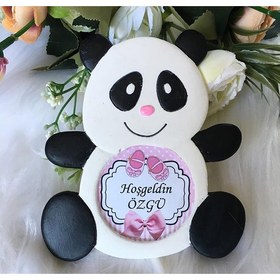 Resim Buki'nin Atölyesi Kokulu Taş Panda Bebek Magneti (20 Adet) 