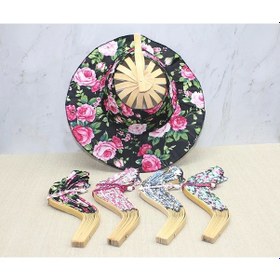 Resim Ahşap Şapkalı Yelpaze Alk3573 - 9011943827754ynt 