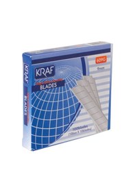 Resim Kraf Dar Maket Bıçağı Yedeği 100 Adet Falçata Ucu 