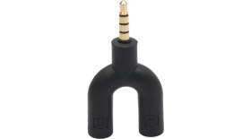 Resim Rob Ada Mikrofon Kulaklık Birleştirici Aparat Adaptör 