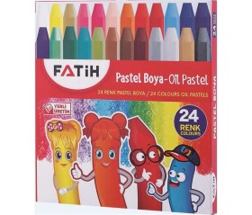 Resim 4 Adet Fatih Pastel Boya 24'ü King Size 