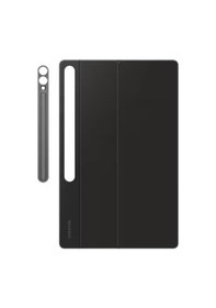 Resim Samsung Uyumlu Galaxy Tab S10/S9 Ultra Klavyeli Mousepadli Kılıf Siyah 