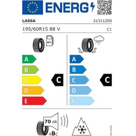 Resim Lassa Multiways 2 195/60R15 88V M+S 3Pmsf Dört Mevsim Lastiği 2024 