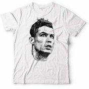 Resim Kendim Seçtim Crıstıano Ronaldo Cr7 Typography Silüet Çocuk Tişört 