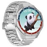 Resim Sunix WT6 Pro Amoled Ekran 48 MM Metal ve Silikon Kordonlu Gri Akıllı Saat 