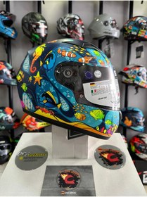 Resim Sway SW 815K OCEAN Black Blue Full Face Çocuk Kaskı 