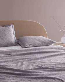 Resim Madame Coco Chantal Çift Kişilik %100 Pamuk Yatak Örtüsü - Açık Mürdüm Çok Renkli 