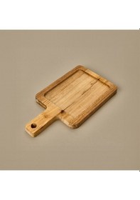 Resim Excellentt Houseware 2'li Akasya Sunum Tahtası - Kahverengi - 25x13 Cm Çok Renkli 