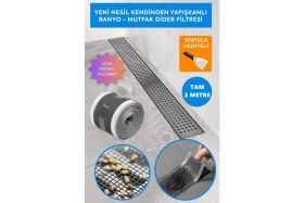 Resim Aura Banyo Duş Gider Süzgeci Gider Kapagı Gider Saç Tuy Kıl Toplayıcı Gider Koruma Filesi 2 mt 