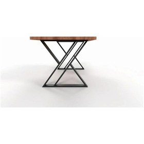 Resim Mavitrend Dekoratif Metal Masa Ayağı Kütük Masa Ayağı Mobilya Ayakları Yükseklik 70 Cm Genişlik 60 Cm 