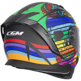 Resim CGM 311 Kapalı Kask Blast Gökkuşağı 