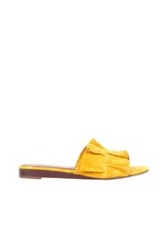 Resim Bueno Shoes Sarı Süet Kadın Düz Terlik 01wn1908 
