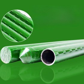 Resim Çok Yönlü Yeşil Tırmanma Sarmal Desteği - Fasulye, Salatalık, Gül ve Daha Fazlası için Su Geçirmez Plastik Kaplamalı Çelik Boru - Taşınabilir Dış Mekan Bitki Standı 