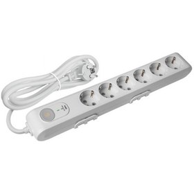 Resim Viko Multi - Let Şok Korumalı Priz Çocuk Korumalı Topraklı Kablolu Grup Priz 1.5 M 6'lı 