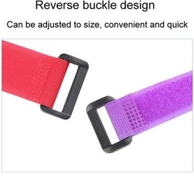 Resim Novahub 10 Adet Kablo Saklama Bandı, Siyah, 25x400mm, Ters Toka Tipi 