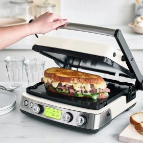 Resim Greenpan Elite Thermolon Seramik Yüzeyli Grill Tost Makinesi Krem 