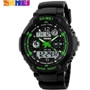Resim Hanyang Yeşil Skmei Yeni S Şok Moda Erkekler Spor Saatler Skmei Analog Kuvars Dijital Saat Çok Fonksiyonlu Askeri Izle Erkekler Relogio Masculino (Yurt Dışından) 