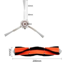 Resim Gri Renkli Robot Süpürge ve Mop Seti, Uyumlu, 9'lu Paket 
