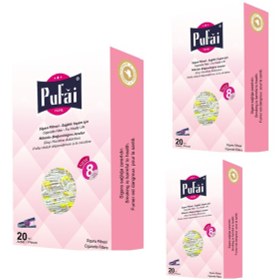 Resim Pufai Katran Süzen Pembe Filtreli Ağızlık 8 MM 20'li x 3 Paket 