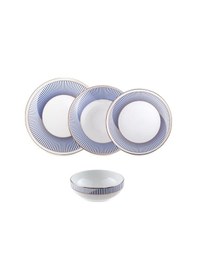 Resim Jumbo Luna Fine Bone 24 Parça 6 Kişilik Yemek Takımı 