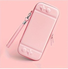 Resim Sunshine022 Switch Oled İçin Light Pink Hassas Süt Kılıfı Ince Darbe Korumalı Taşıma Çantası 