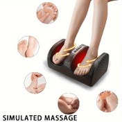 Resim Elektrikli Ayak ve Bacak Masaj Aleti - Çift Döner Başlıklı, Tam Vücut Spa Masajı, 3 Hız Seviyesi (Zayıf/Orta/Güçlü), Ev Kullanımı İçin - Sporcular, Hamile Kadınlar, Yaşlılar için İdeal Hediye - Avrupa Fişi Uyumlu (220-240V) - Siyah, Şık Modern Cihaz, Dokulu Rulmanlar 