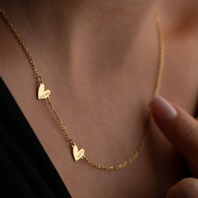 Resim KÖPRÜCÜK TARİH & İSİM KALP KOLYE | 925 GÜMÜŞ - Gold 