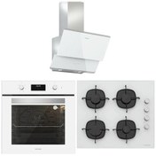 Resim Silverline BO6502W02 - CS5335W01 - 3490 Oslo 60 Beyaz Ankastre Set 