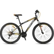 Resim Geroni Magnum - 24" Mtb - 14' - 21 Vites - V.b - Mat Siyah - Gri/neon Turuncu 