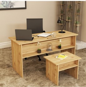 Resim KALENDER DEKOR MERKÜR-1-2 OFİS BÜRO MASASI TAKIMI MRK04 