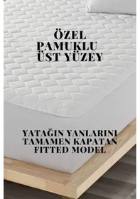 Resim Ely Parker 160x200 Sıvı Geçirmez Alez Mikro Kapitoneli Fitted Su Yatak Koruyucu MKRKAPFIT160200 Beyaz Çift Kişilik 160 x 200 